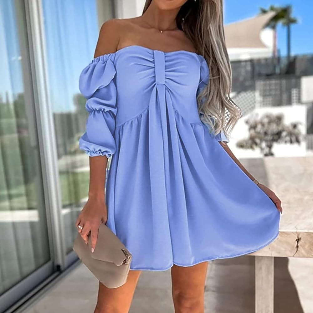 Vestido Casual Azul